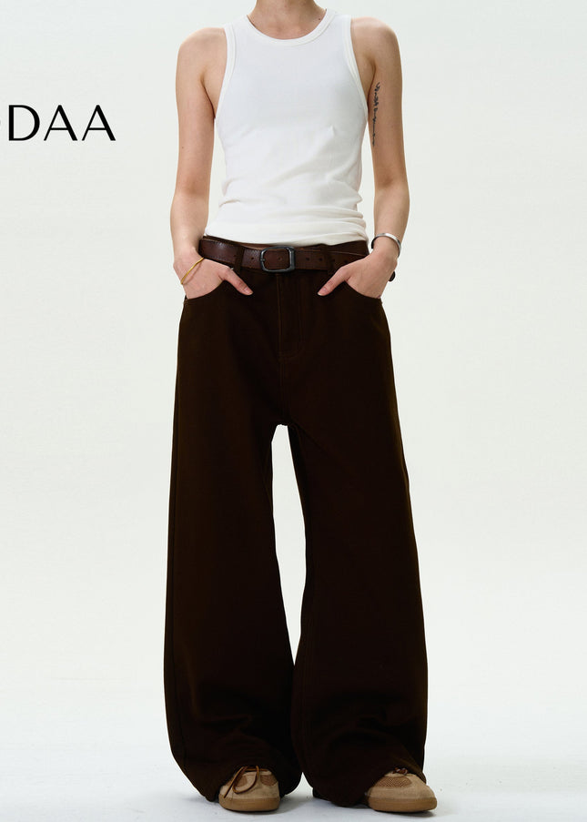 Gray Winter Fleece Retro Bootcut Jeans for Men and Women - S / Black - Men’s Jeans