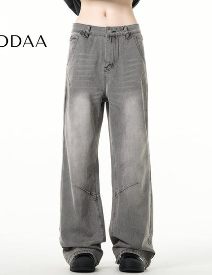 Grey Deconstructed Bootcut Jeans for Men and Women - S / Grey - Men’s Jeans