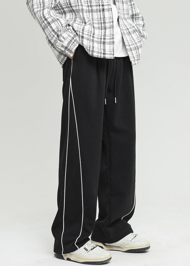 Grey Drape Loose Wide-Leg Sweatpants for Men - Unisex Sweatpants