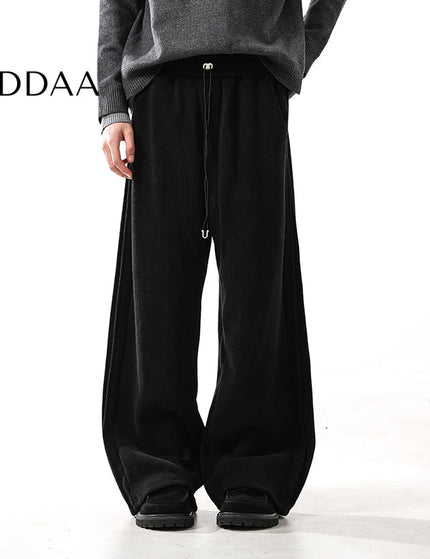 Grey Fleece Padded Men’s Casual Sweatpants - S / Black - Unisex Sweatpants