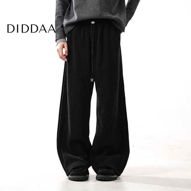 Grey Fleece Padded Men’s Casual Sweatpants - S / Black - Unisex Sweatpants