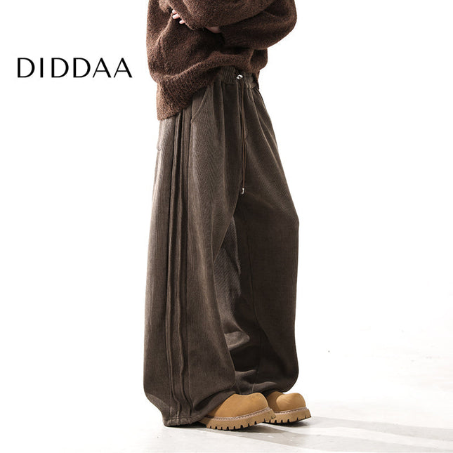 Grey Fleece Padded Men’s Casual Sweatpants - S / Brown - Unisex Sweatpants