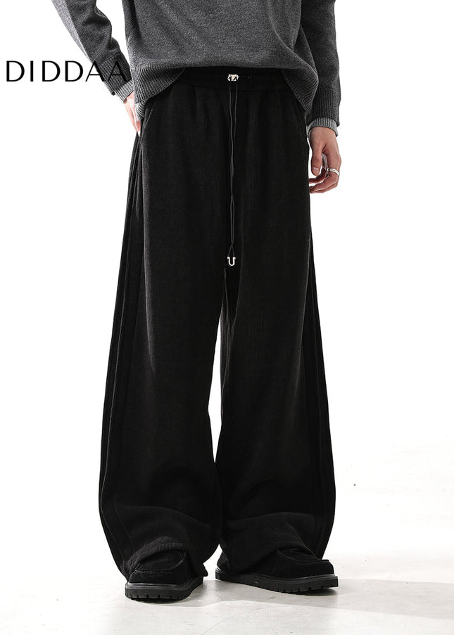 Grey Fleece Padded Men’s Casual Sweatpants - Unisex Sweatpants