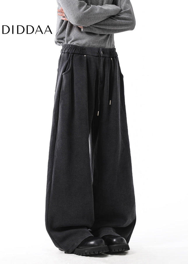 Grey Loose Fit Casual Pants for Men - Unisex Sweatpants