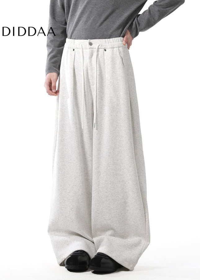 Grey Loose Fit Casual Pants for Men - Unisex Sweatpants