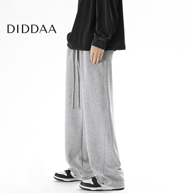 Grey Loose Fit Casual Sweatpants for Men - M / Grey - Unisex Sweatpants