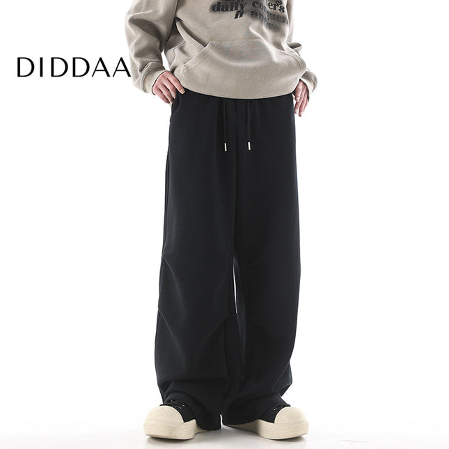 Grey Loose Fit Casual Sweatpants for Men - S / Black - Unisex Sweatpants