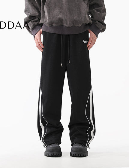 Grey Loose Fit Casual Sweatpants for Men - S / Black - Unisex Sweatpants