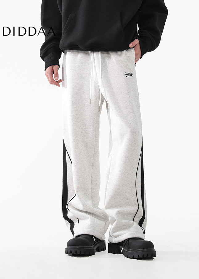 Grey Loose Fit Casual Sweatpants for Men - Unisex Sweatpants