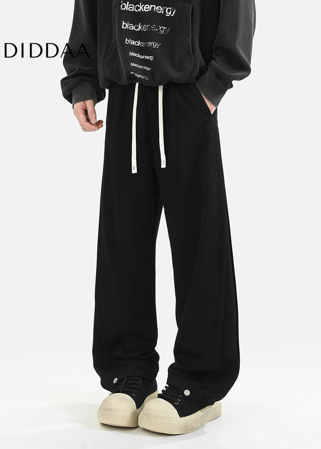 Grey Loose Fit Cotton Sweatpants for Men - Unisex Sweatpants