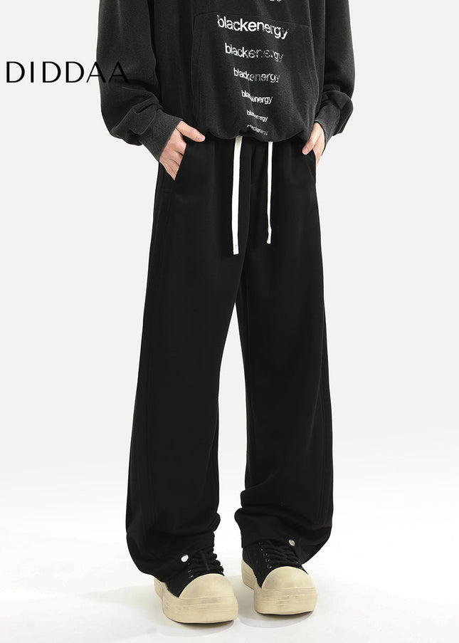 Grey Loose Fit Cotton Sweatpants for Men - Unisex Sweatpants