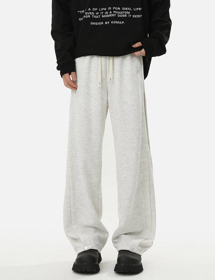 Grey Loose Fit Cotton Sweatpants for Men - Unisex Sweatpants