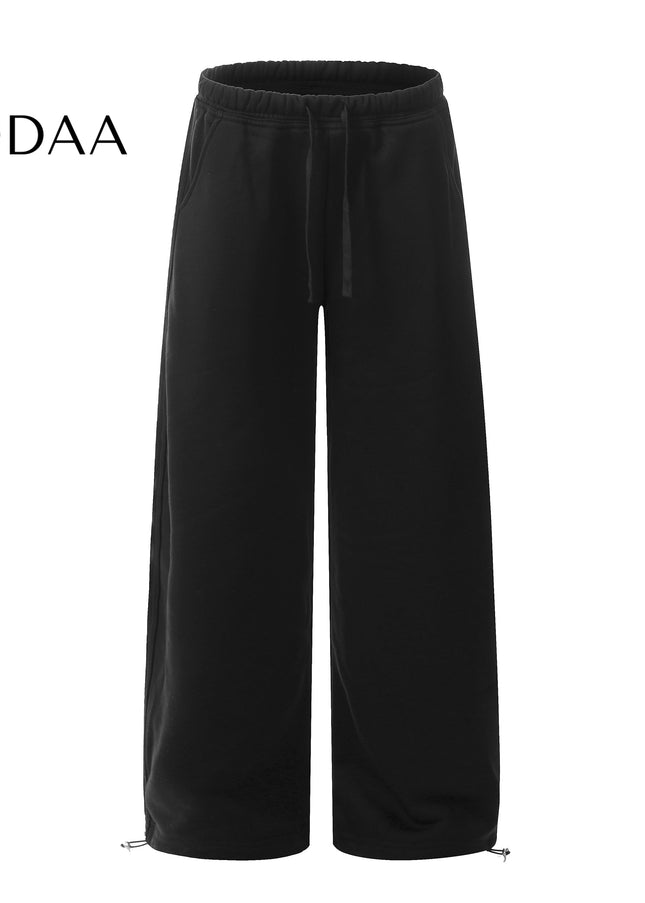 Grey Loose Fit Fleece Commuter Sweatpants Unisex - S / Black - Unisex Sweatpants