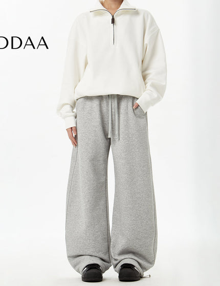 Grey Loose Fit Machete Fleece Sweatpants for Couples - S / Grey - Unisex Sweatpants