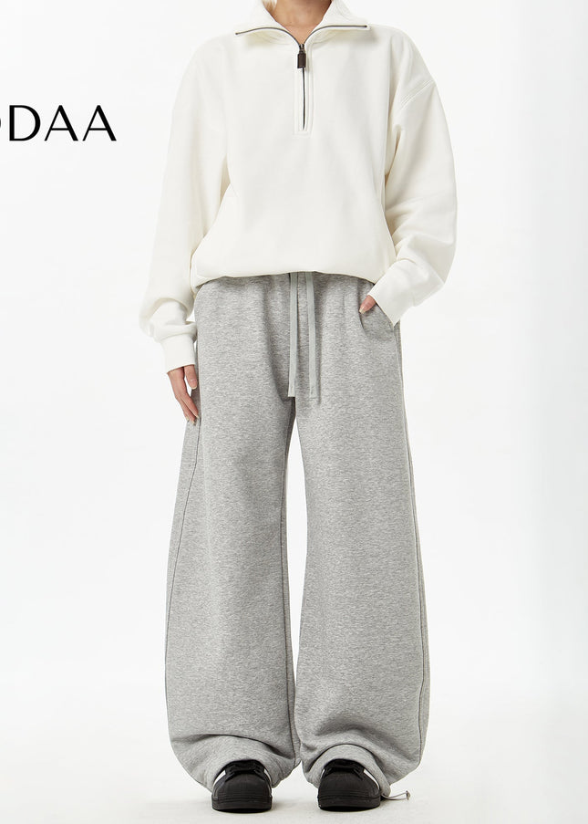 Grey Loose Fit Machete Fleece Sweatpants for Couples - S / Grey - Unisex Sweatpants