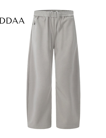 Grey Loose Fit Pleated Fleece Sweatpants Slacks - S / Beige - Unisex Sweatpants