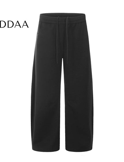 Grey Loose Fit Pleated Fleece Sweatpants Slacks - S / Black - Unisex Sweatpants