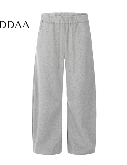 Grey Loose Fit Pleated Fleece Sweatpants Slacks - S / Grey - Unisex Sweatpants