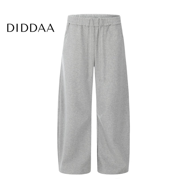 Grey Loose Fit Pleated Fleece Sweatpants Slacks - S / Grey - Unisex Sweatpants