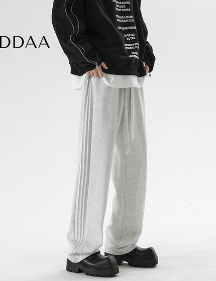 Grey Loose Fit Plus Size Sweatpants for Men - M / Grey - Unisex Sweatpants