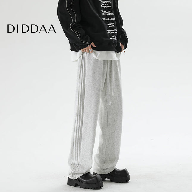 Grey Loose Fit Plus Size Sweatpants for Men - M / Grey - Unisex Sweatpants