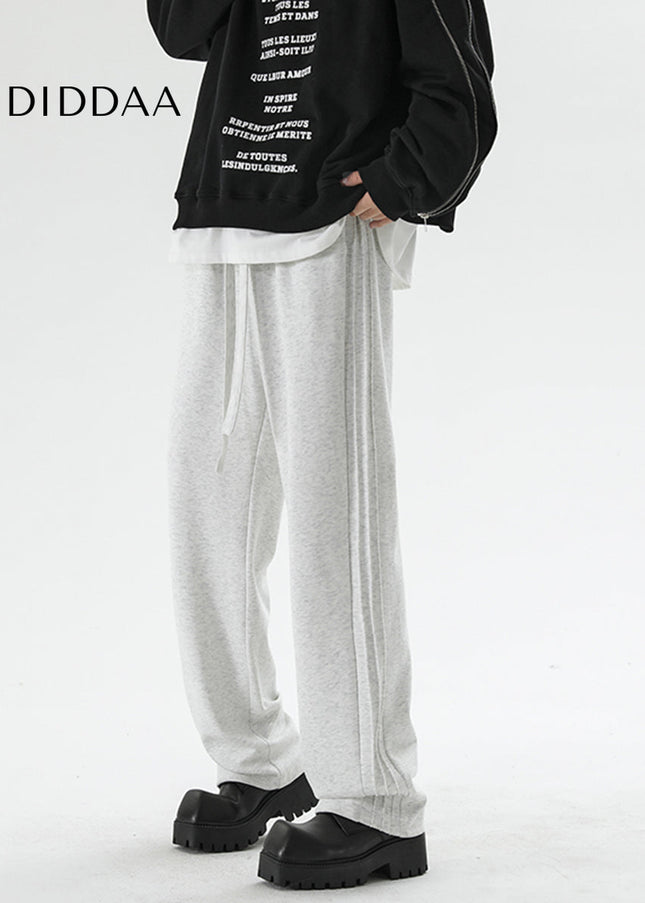 Grey Loose Fit Plus Size Sweatpants for Men - Unisex Sweatpants