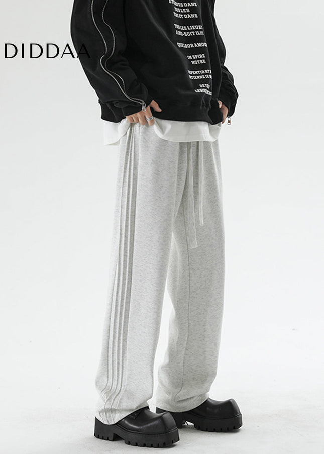 Grey Loose Fit Plus Size Sweatpants for Men - Unisex Sweatpants