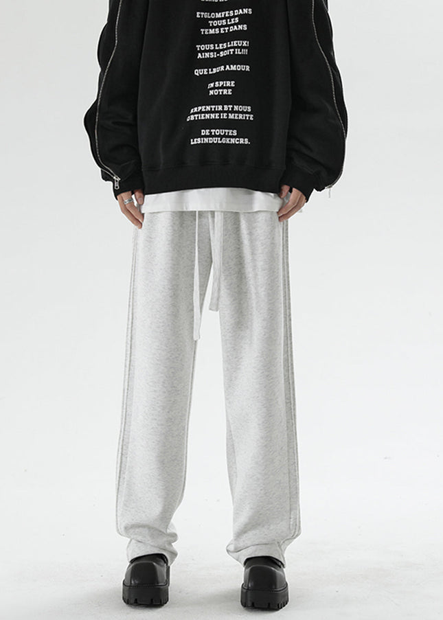 Grey Loose Fit Plus Size Sweatpants for Men - Unisex Sweatpants