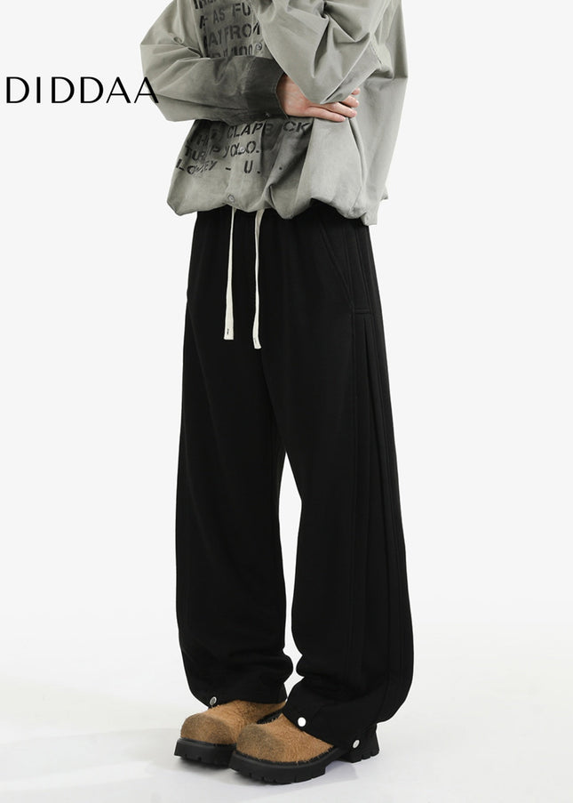 Grey Loose Fit Retro Sweatpants for Men and Women - Unisex Sweatpants