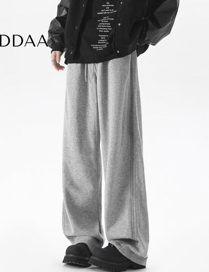 Grey Loose Fit Striped Sweatpants for Men - M / Grey - Unisex Sweatpants