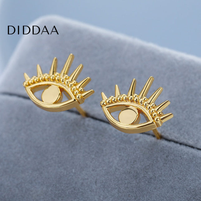 Hoquet Earrings | Gold Evil Eye Stud Earrings - Gold - Earrings
