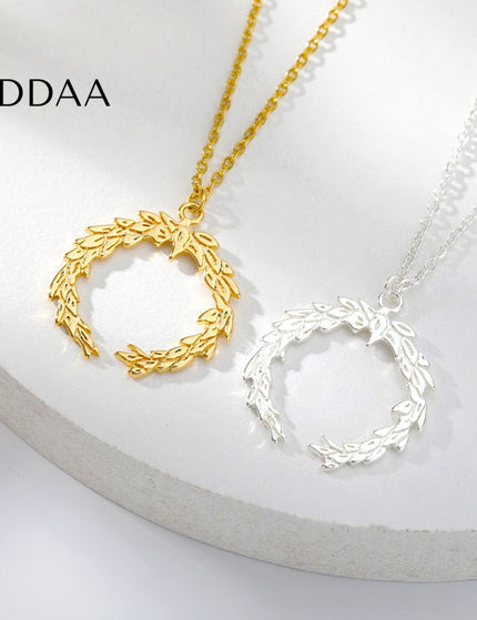 Huit Pendant Necklace | Gold Silver Simple Chain - Silver - Necklaces