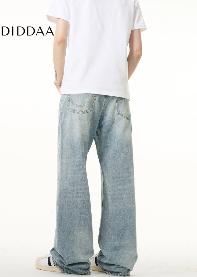 Ice Blue Distressed Bootcut Jeans for Men and Women - Men’s Jeans