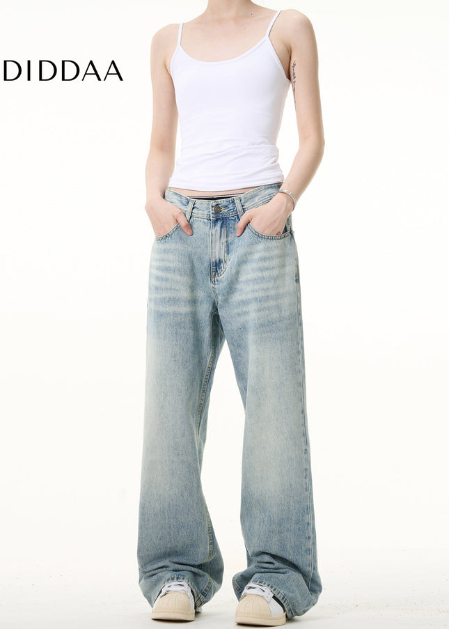 Ice Blue Distressed Bootcut Jeans for Men and Women - Men’s Jeans