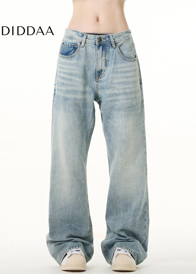 Ice Blue Distressed Bootcut Jeans for Men and Women - Men’s Jeans