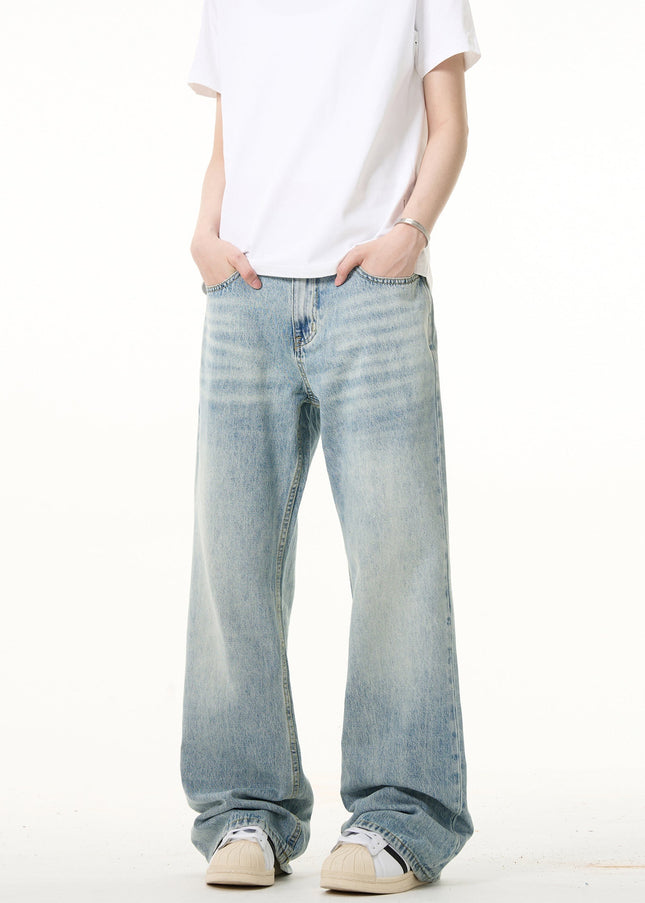 Ice Blue Distressed Bootcut Jeans for Men and Women - Men’s Jeans