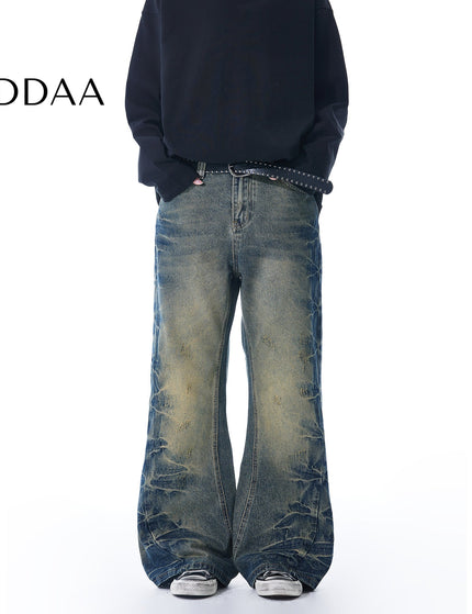 Indigo Handmade Micro Pull Straight Jeans for All - Vintage Blue / S - Men’s Jeans
