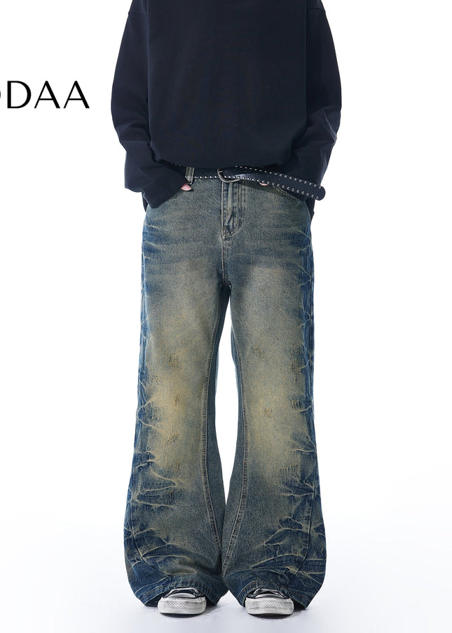 Indigo Handmade Micro Pull Straight Jeans for All - Vintage Blue / S - Men’s Jeans