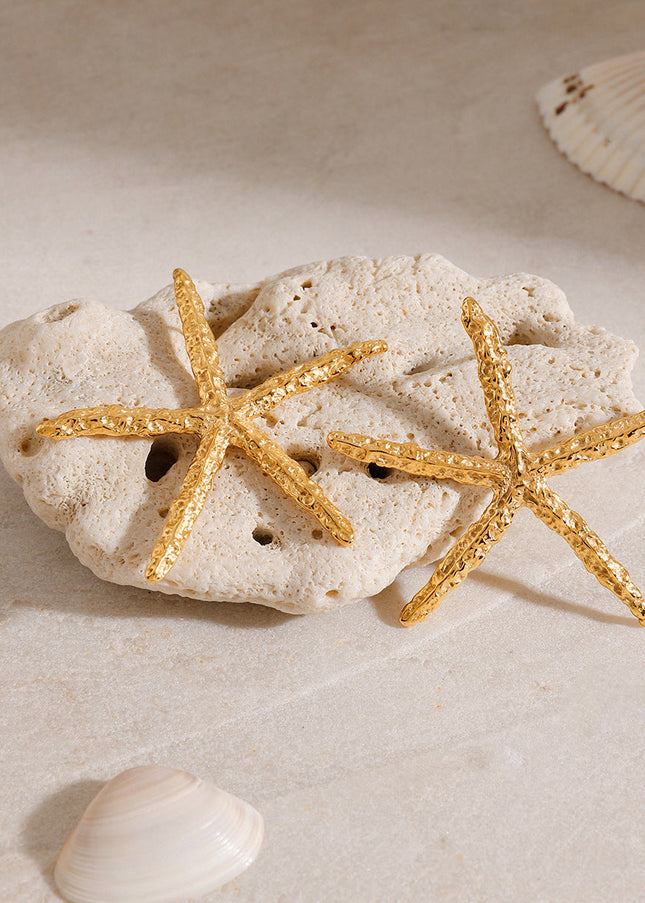 Jieding European and American stainless steel earrings, light luxury, high-end earrings, women's niche design earrings, titanium steel jewelry, cross-border