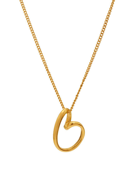 Mystery Li Hollow Irregular Love Necklace Women's Ins Style Simple Stainless Steel 18k Real Gold European and American Cross-border Clavicle Chain