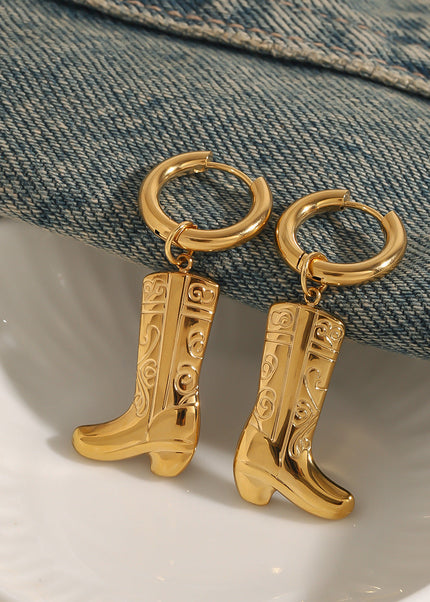 Jieding European and American titanium steel earrings, light luxury, high-end studs, non-fading earrings, cross-border stainless steel ear accessories