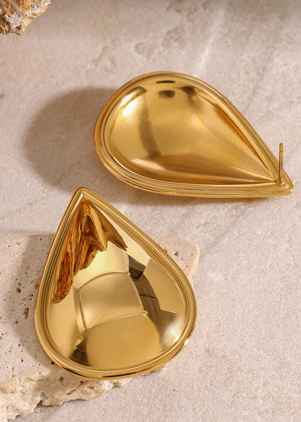 Jieding European and American jewelry, cross-border stainless steel drop earrings, high-quality ins earrings, titanium steel electroplating color-retaining earrings