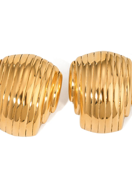 Jieding European and American cross-border stainless steel earrings high-end niche design earrings titanium steel exaggerated earrings jewelry wholesale