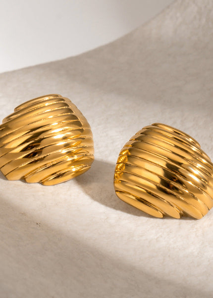 Jieding European and American cross-border stainless steel earrings high-end niche design earrings titanium steel exaggerated earrings jewelry wholesale