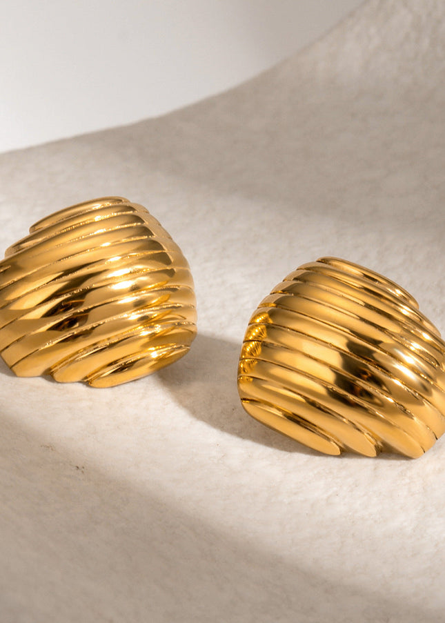 Jieding European and American cross-border stainless steel earrings high-end niche design earrings titanium steel exaggerated earrings jewelry wholesale