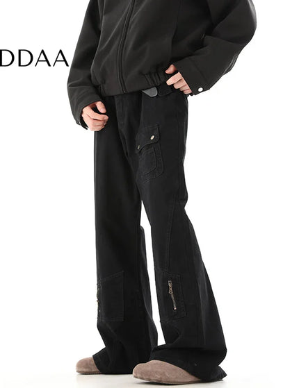 Khaki Cleanfit Bootcut Cargo Pants for Men 2024 - XS / Black - Men’s Jeans