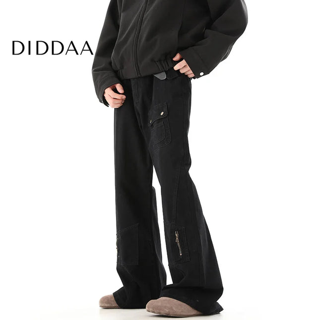 Khaki Cleanfit Bootcut Cargo Pants for Men 2024 - XS / Black - Men’s Jeans