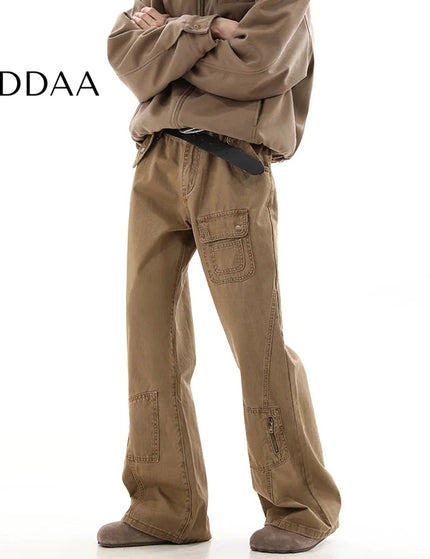 Khaki Cleanfit Bootcut Cargo Pants for Men 2024 - XS / Khaki - Men’s Jeans