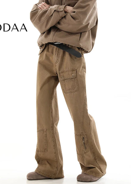 Khaki Cleanfit Bootcut Cargo Pants for Men 2024 - XS / Khaki - Men’s Jeans