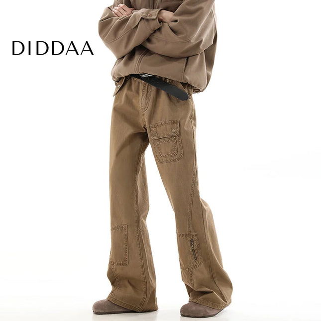 Khaki Cleanfit Bootcut Cargo Pants for Men 2024 - XS / Khaki - Men’s Jeans